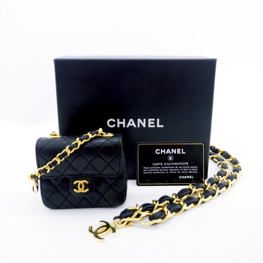 CHANEL（シャネル） ラムスキン ミニミニマトラッセ ポーチ付き