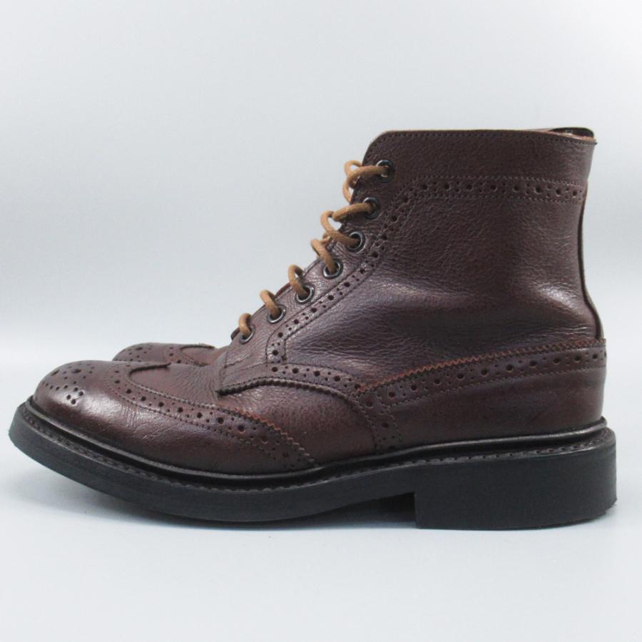 トリッカーズ モールトン カントリーブーツ ブラウン ウイングチップ
