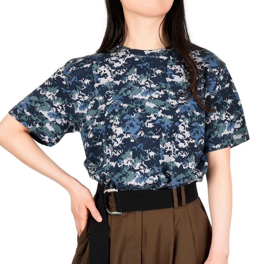 Fukuske（フクスケ） 福助 Tシャツ デジタルカモフラージュ柄 半袖