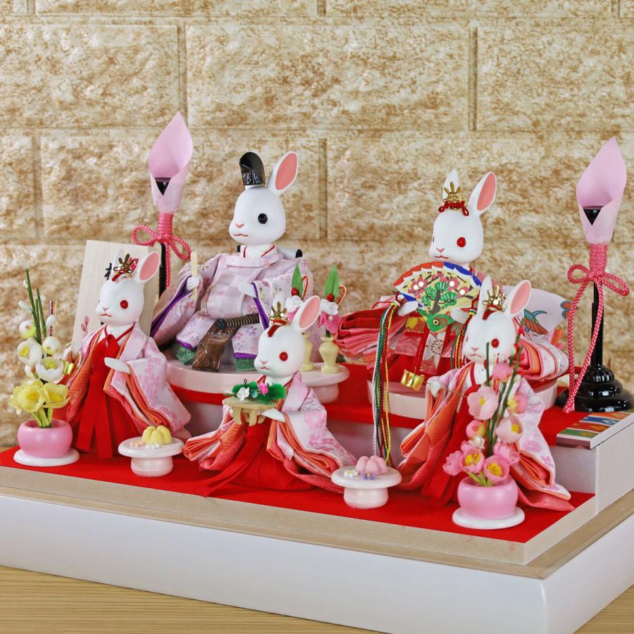 雛人形 コンパクト おしゃれ うさぎのお雛様 (桜恋 〜KAREN〜 桃の節句