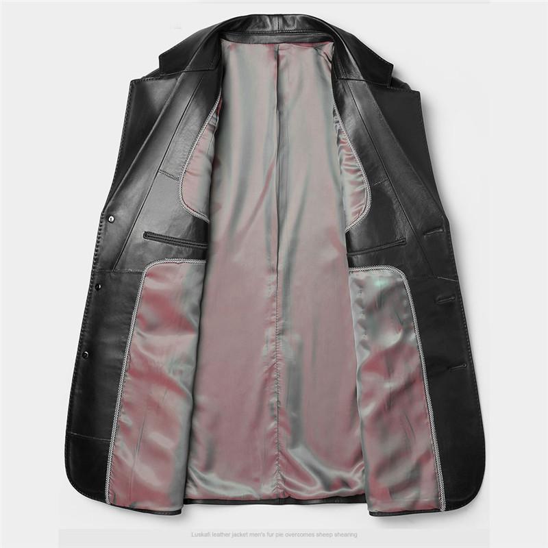 組曲 クミキョク 羊革 ラムレザー ノーカラー ジャケット 大きいサイズ