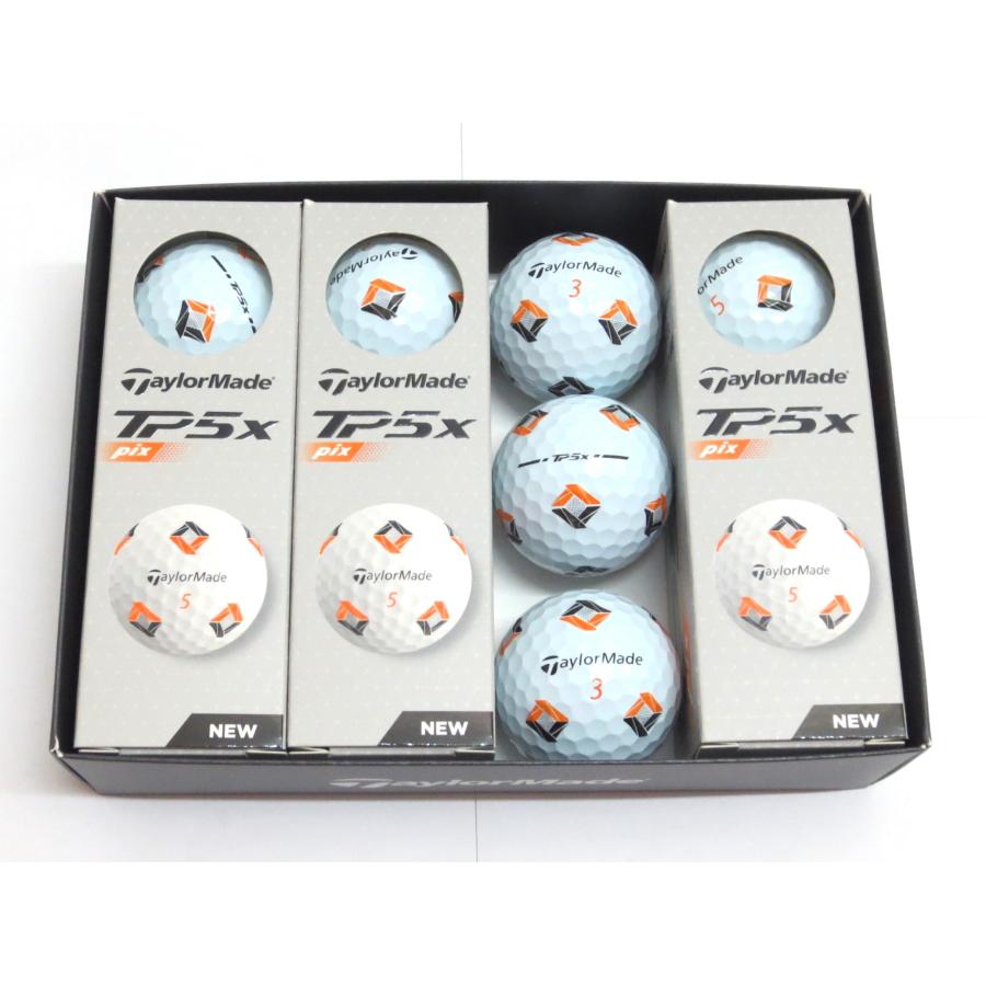 TP5 新品☆テーラーメイド☆TP5x pix ボール☆5層構造☆2024☆リッキー