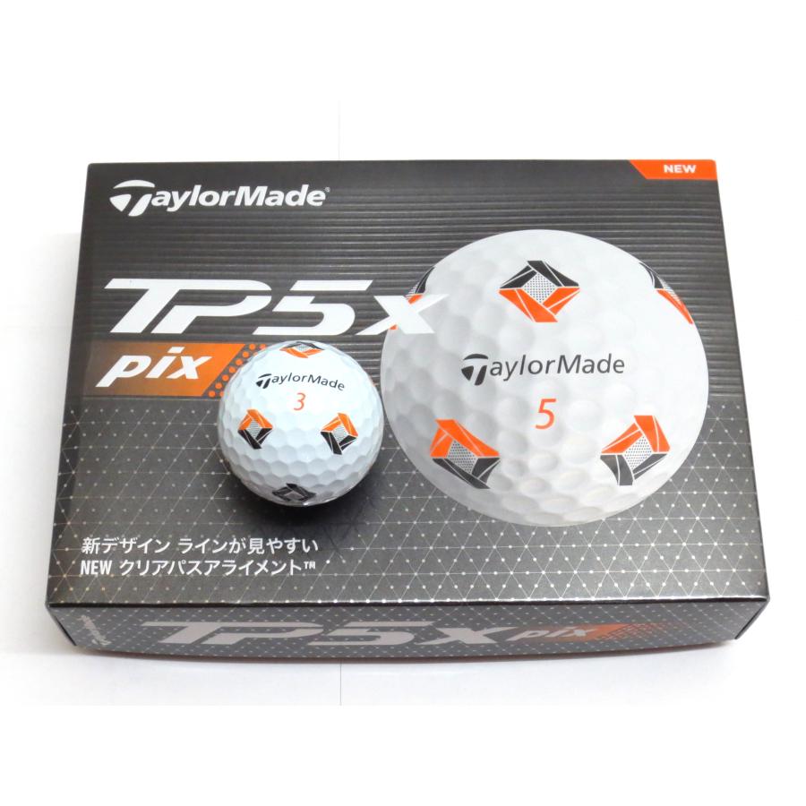 TP5 新品☆テーラーメイド☆TP5x pix ボール☆5層構造☆2024☆リッキー