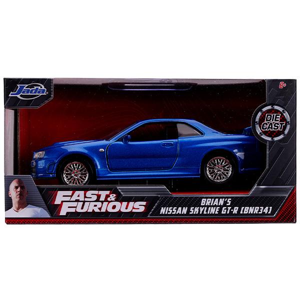 Jada ワイルドスピード ミニカー 1:32 日産 スカイライン GTR R34 JADA