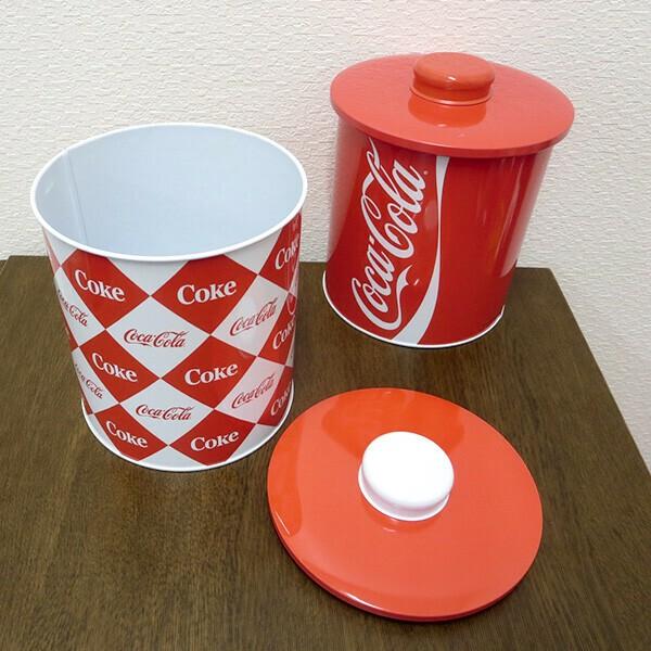 Coca Cola（コカコーラ） キャニスター 缶 2個セット 6インチ 丸型