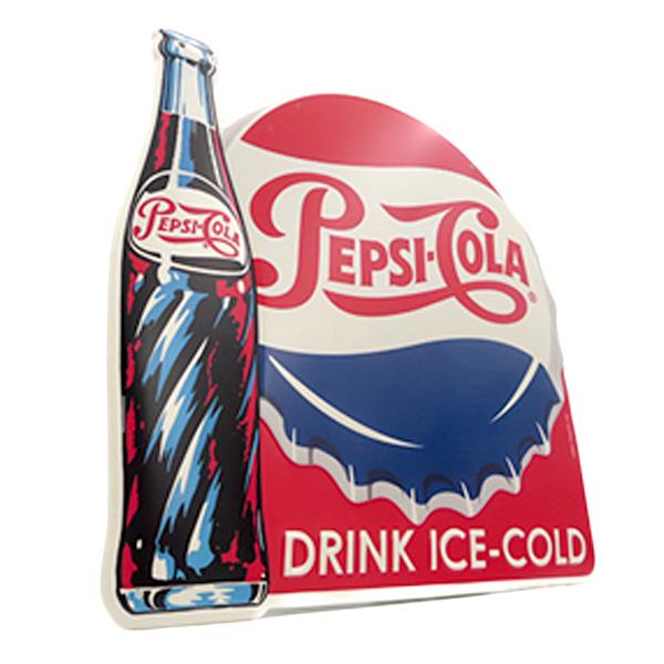 PEPSI（ペプシ） ペプシコーラグッズ ブリキ看板 アメリカン PEPSI