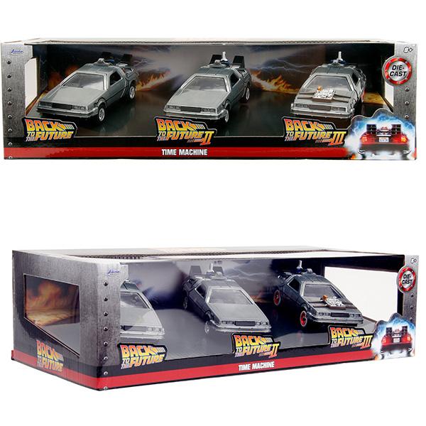 Jada バックトゥザフューチャー ミニカー 1/32 3台 セット デロリアン