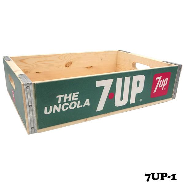 7UP セブンアップ 木箱 収納ボックス ウッドクレート PEPSI アメリカン