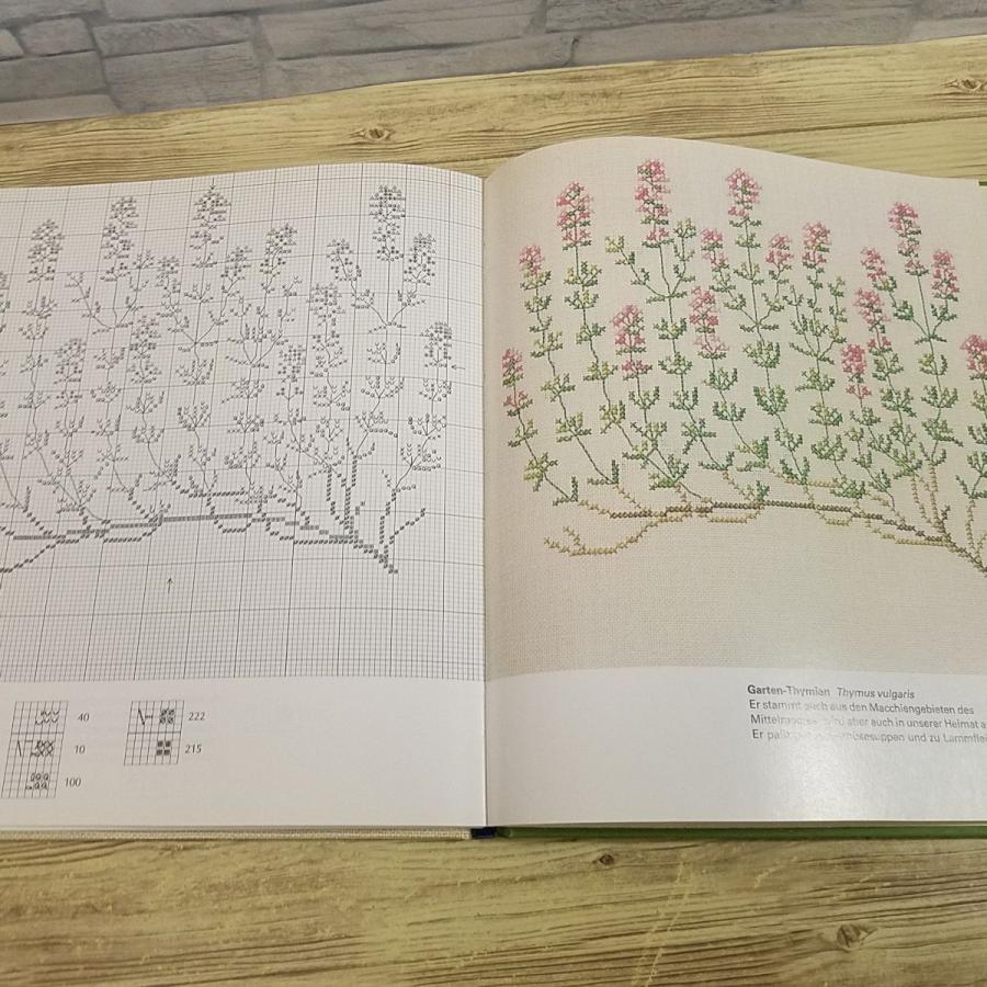 手芸系[クロスステッチ図案集 ハーブと野草 Kreuzstichbilder