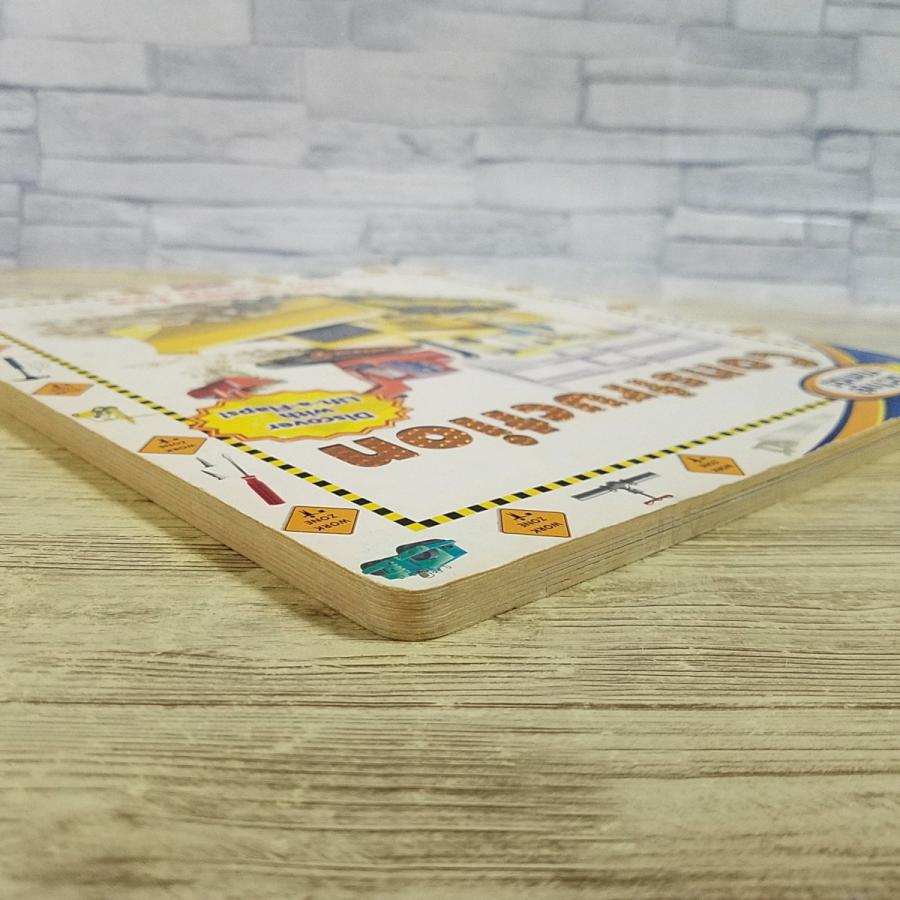 仕掛絵本[めくる絵本 はたらく車 Lift-A-Flap Construction] 洋書 英語