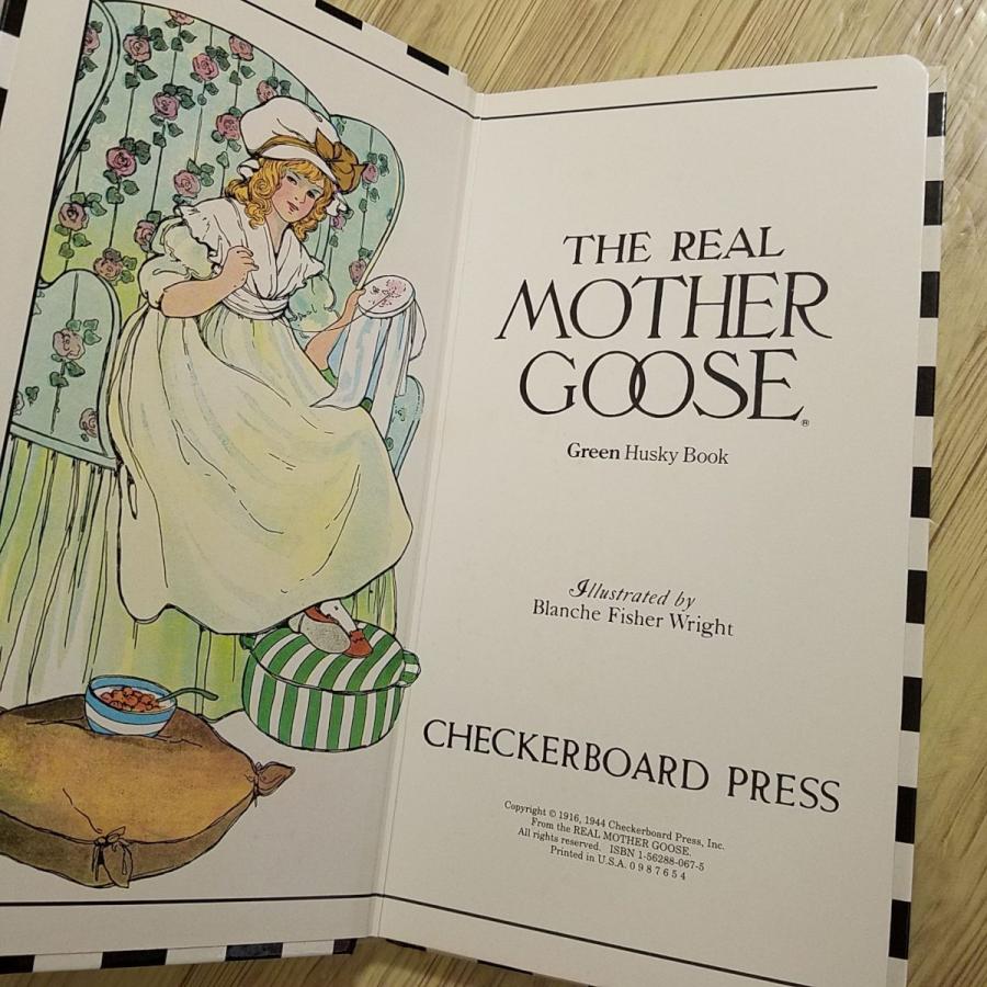 外国語絵本[マザーグース THE REAL MOTHER GOOSE : Green Husky Book