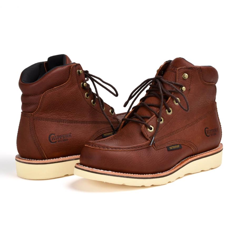 FUNNY公式ストア CHIPPEWA メンズ ウォータープルーフ レースアップ