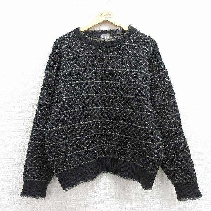 GAP（ギャップ） L/古着 長袖 セーター メンズ 90年代 90s バーズアイ