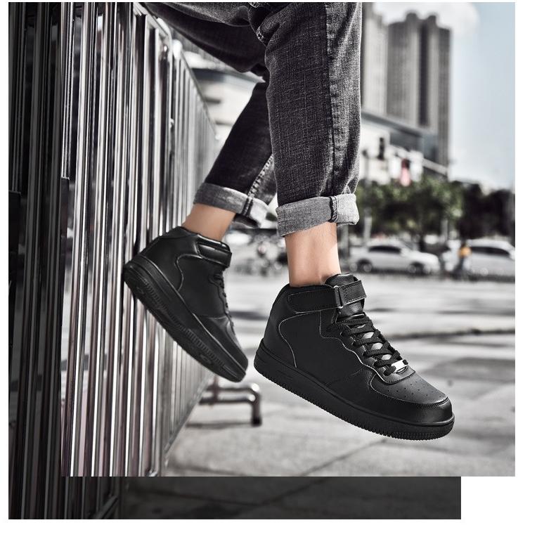 ハイカット スニーカー メンズ マジックテープ 厚底 シューズ バッシュ