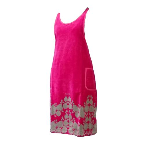 正規品【横浜ナナ 湘南ナナ】nana エプロン 裾ローズ柄 薔薇 ネイビー