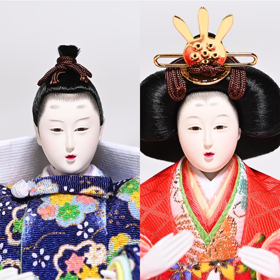 雛人形 五人飾】【雛人形】三段飾芥子親王豆官女：紗菜雛：華芳作