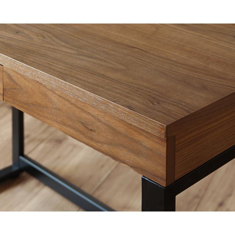 パソコンデスク 幅120cm 奥行60cm 木製 引き出し付き 収納付き ワーク