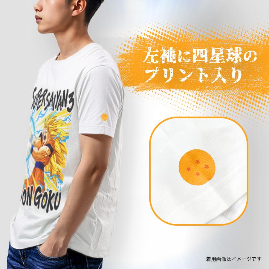 ドラゴンボール Z Tシャツ 悟空 かめはめ波 半袖 黒 白 ブラック