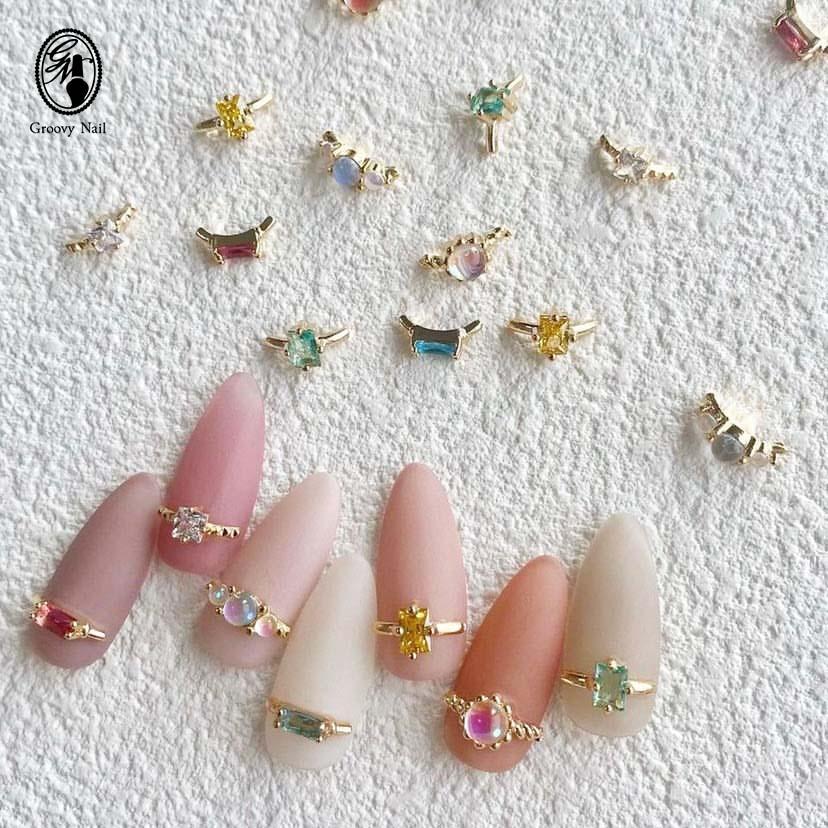 Bonnail マリカリングパーツ 全7種 各4P入り 背面カーブあり リング