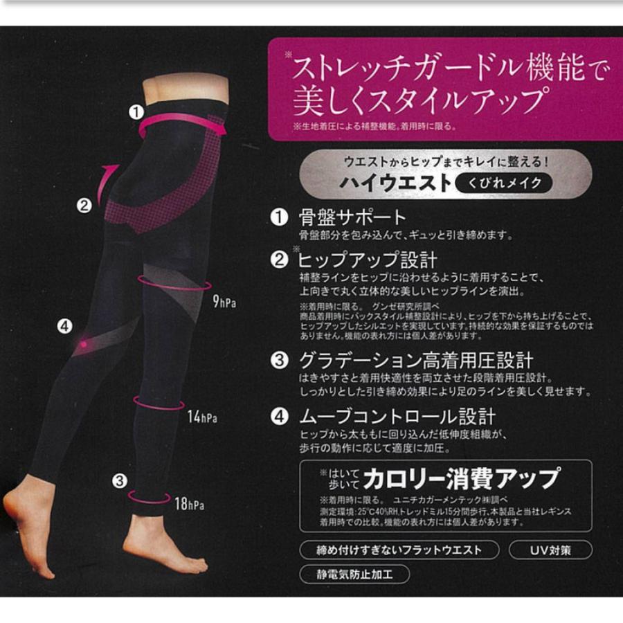 GUNZE（グンゼ） RIZAP ライザップ シェイプレギンス ガードル ハイ