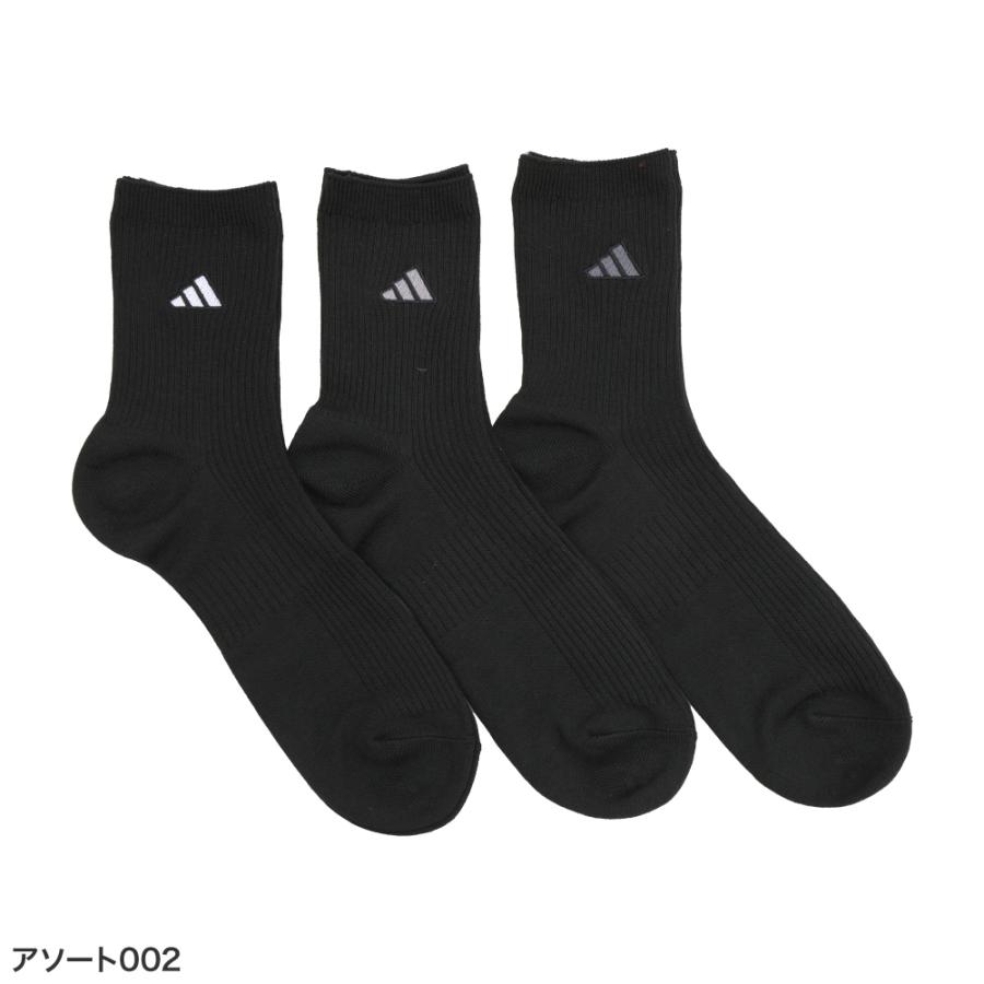 adidas（アディダス） 靴下 メンズ クルー丈 ソックス 3足組 紳士