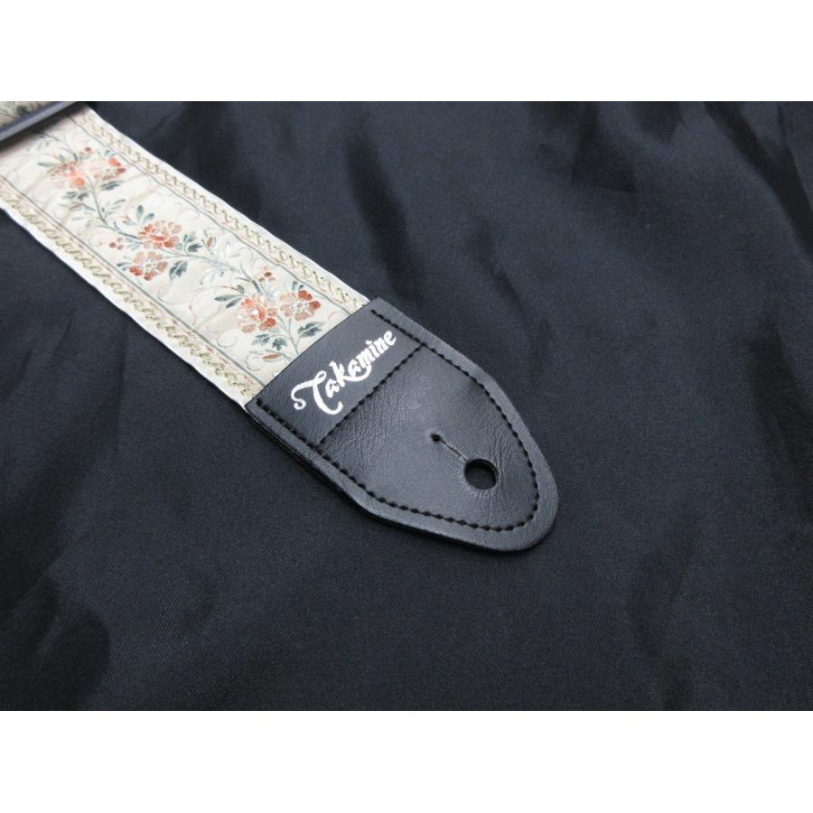 Takamine Takamine TGS-6/WH タカミネ ギター・ストラップ 白 花柄