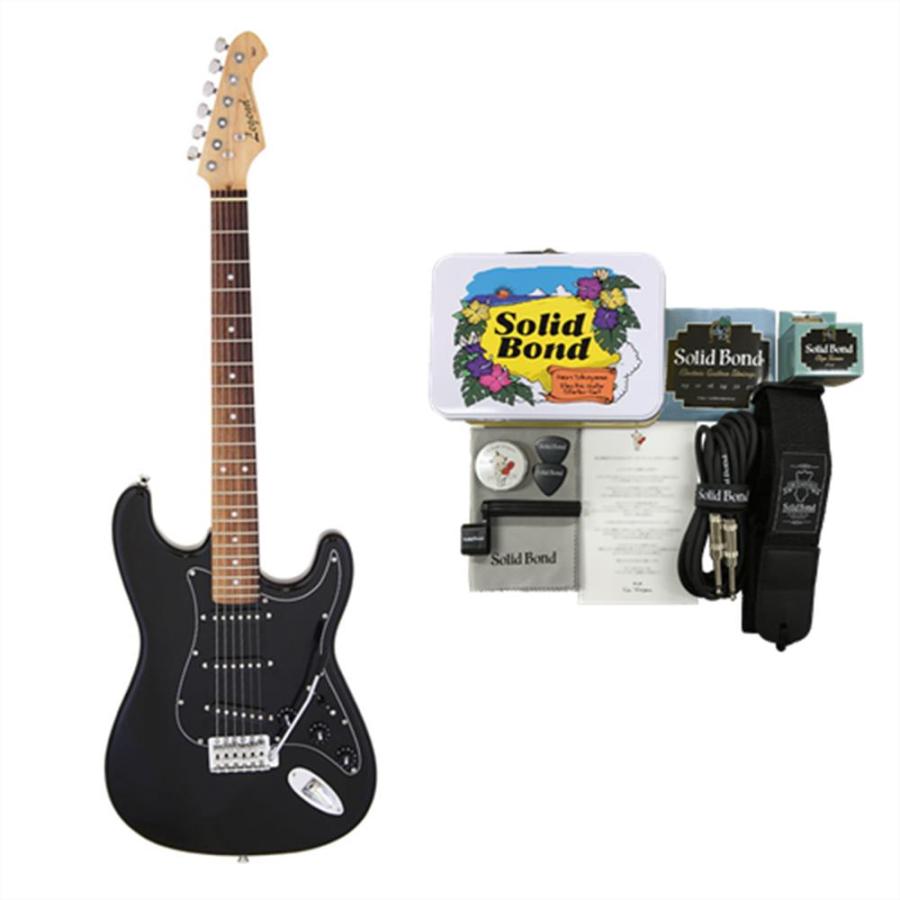 横山健 小物セット付】Legend エレキギター ストラトタイプ LST-Z B/BK