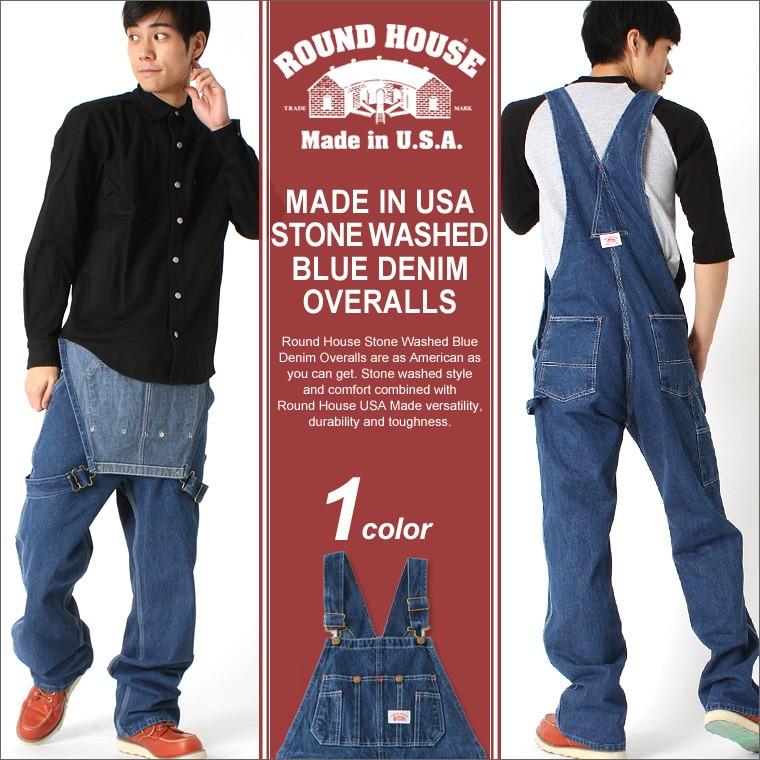 ROUND HOUSE（ラウンドハウス） オーバーオール デニム ジーンズ