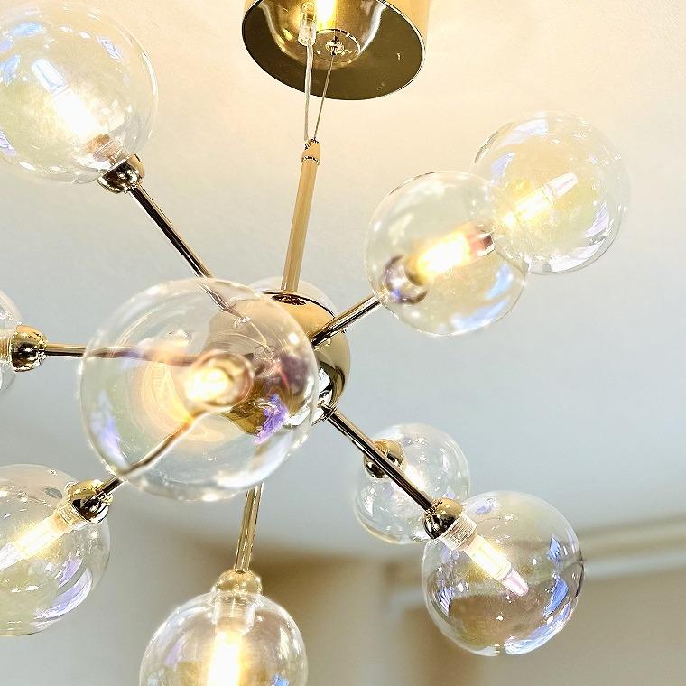 バブルシャンデリア LED 照明 10灯 天井照明 おしゃれ かわいい