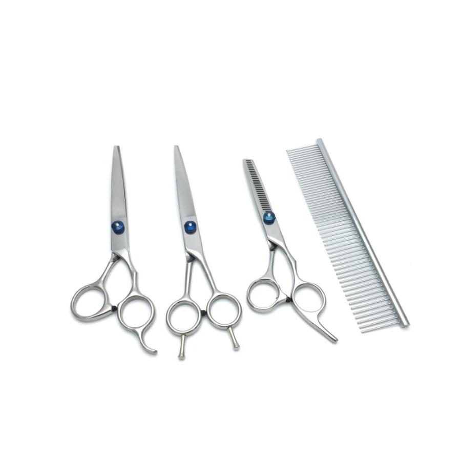 トリミング ハサミ ペット 犬 猫 スキバサミ くし コーム 安全 6点