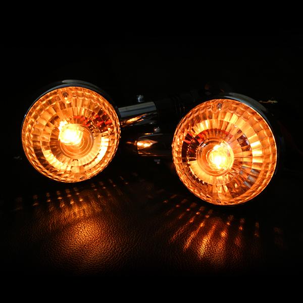 ヤマハ 純正タイプ 丸形 ウインカー クリア 4個セット RZ250 RZ350 XV