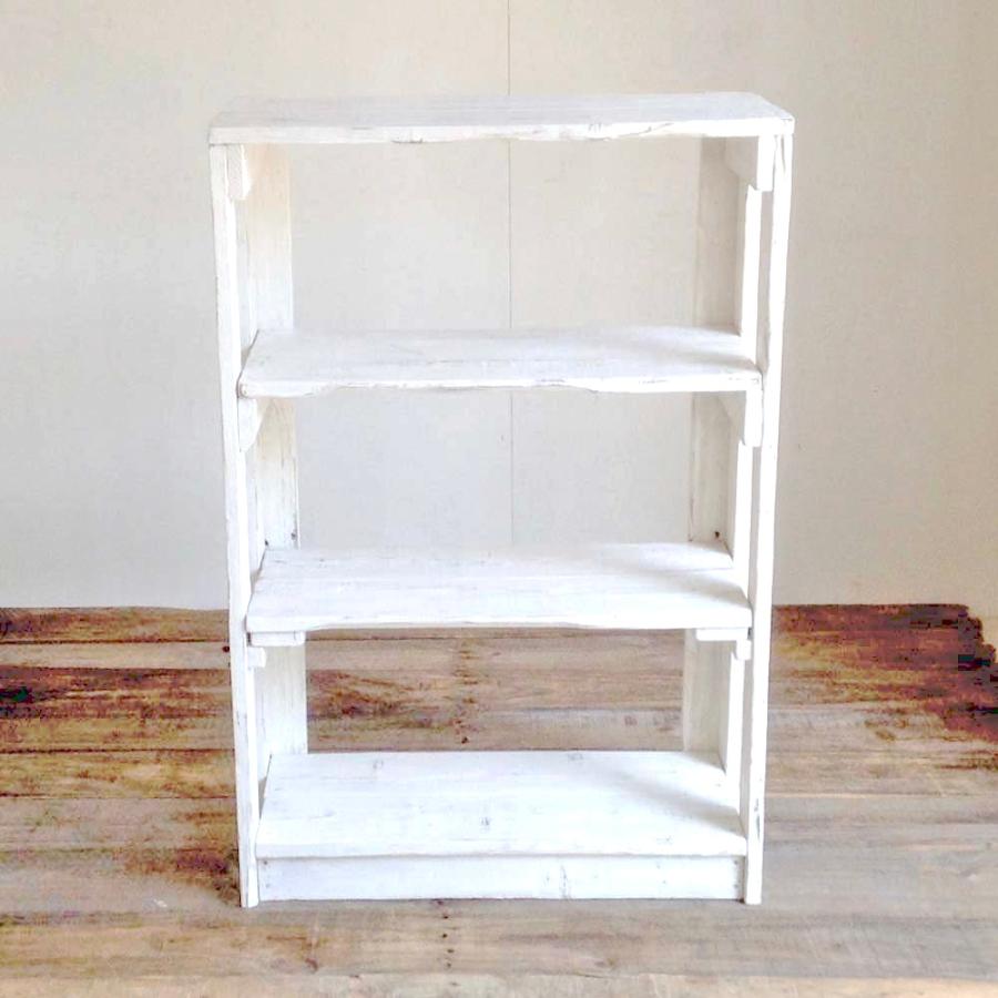 シェルフ 木製 3段 棚 オープンシェルフ おしゃれ 白 ホワイト 北欧