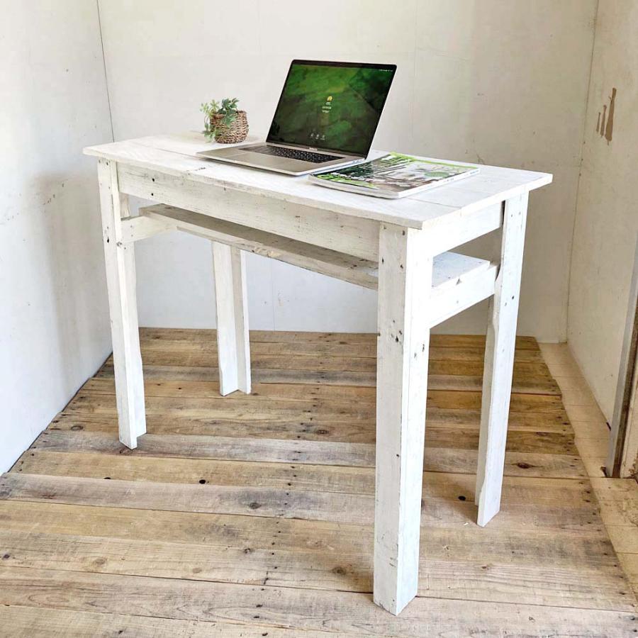 カウンターテーブル キッチンカウンター 高さ90cm 幅110cm 白 ホワイト