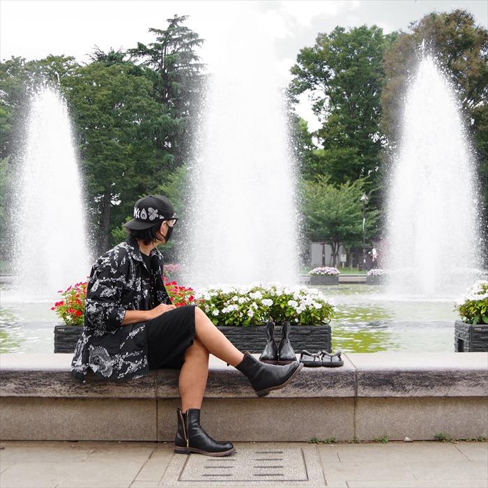 ROLLING DUB TRIO CASPER HORSEHIDE BLACK ローリングダブトリオ