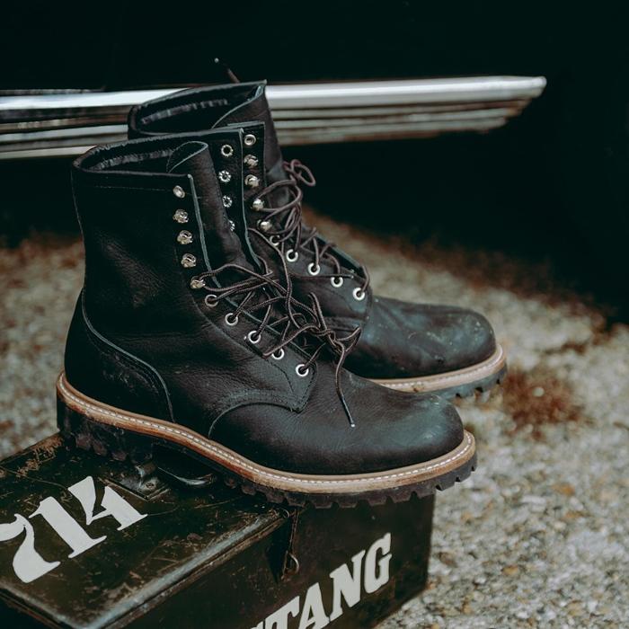レッドウィング ロガーブーツ RED WING 4501 Black Oil Slick 8-INCH