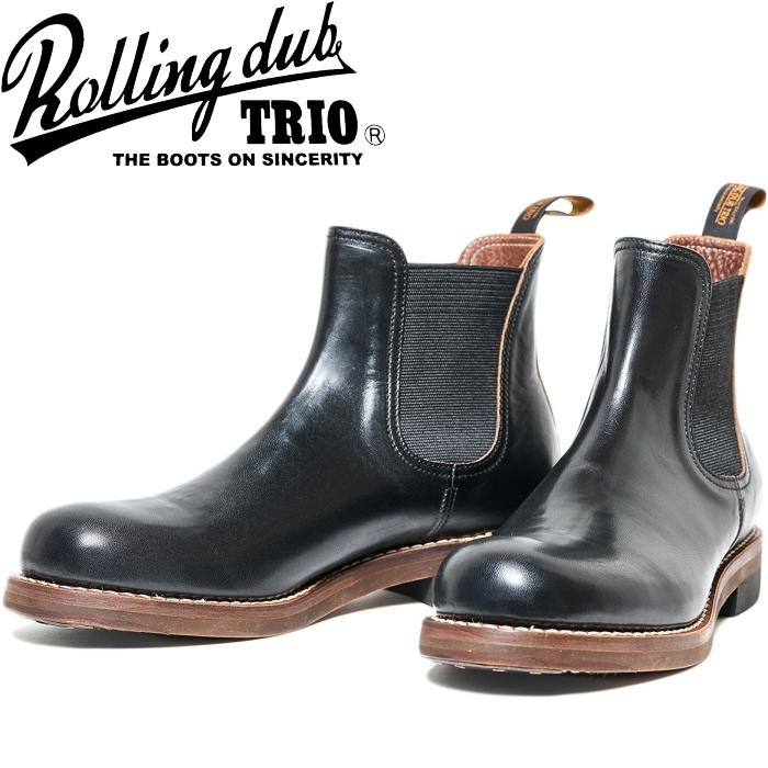 ROLLING DUB TRIO STAN HORSEHIDE BLACK ローリングダブトリオ スタン