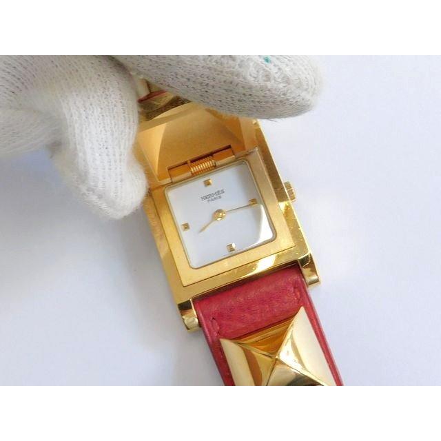 HERMES（エルメス） 時計 □ メドール ステンレス ゴールドカラー