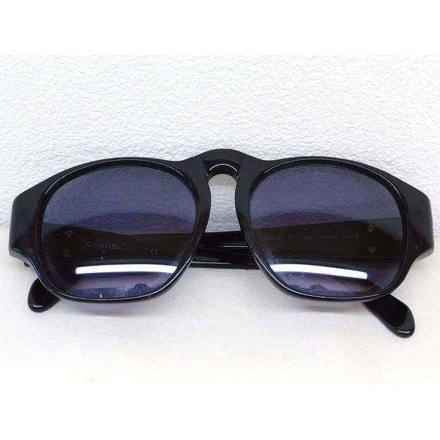 シャネル □ 01452 94305 サングラス ヴィンテージ レディース 黒