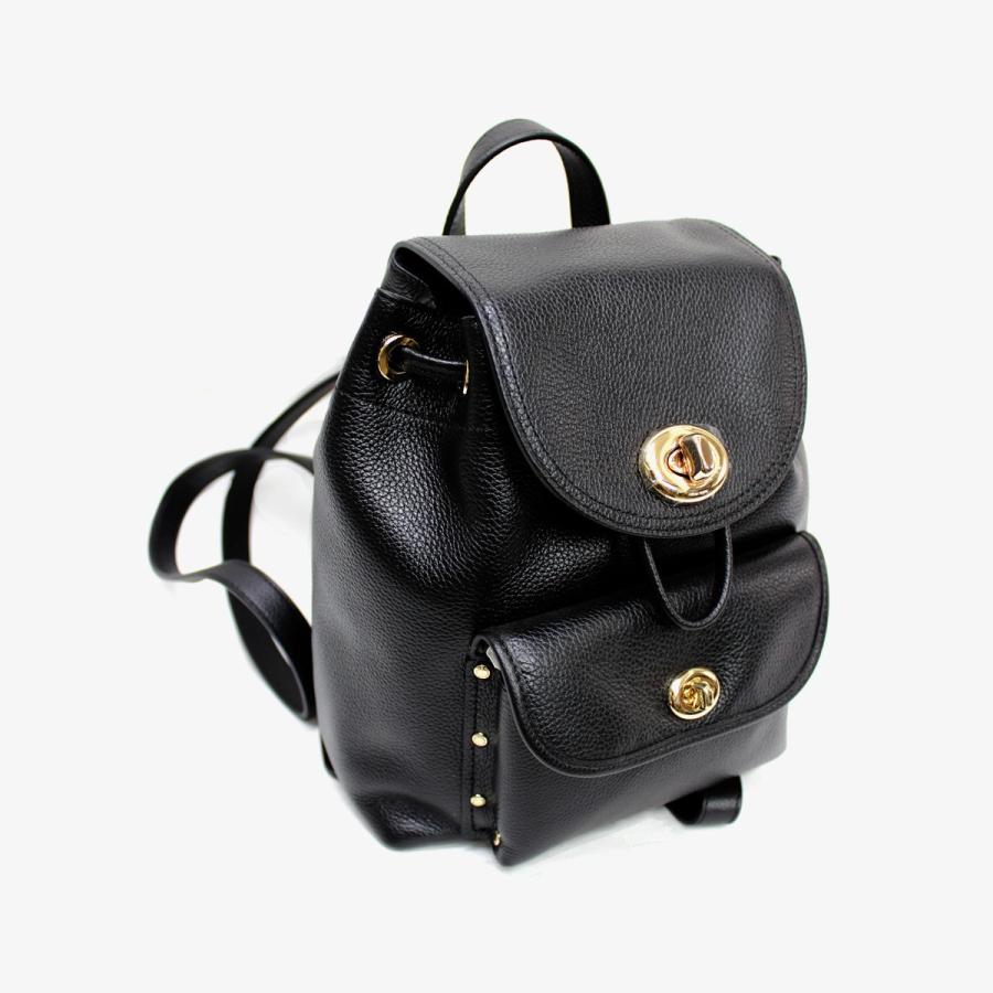 COACH（コーチ） COACH 37581 ミニ ターンロック ヘブルレザー