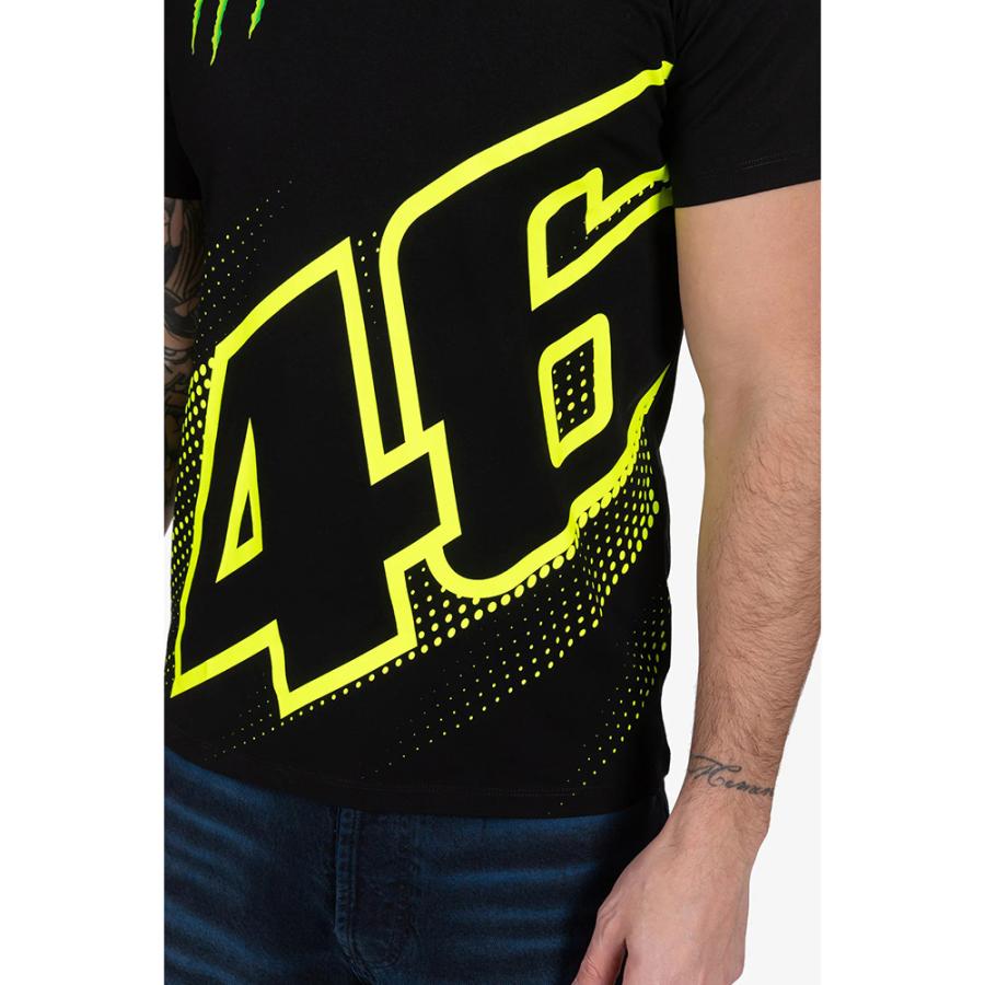 バレンティーノ ロッシ VR46 ドット #46 モンスターエナジー Tシャツ