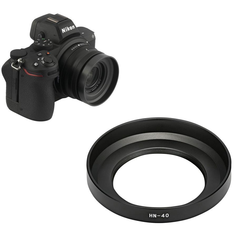 HN-40 カメラ 互換 レンズフード Z DX 16-50mm f/3.5-6.3 VR 用 装着