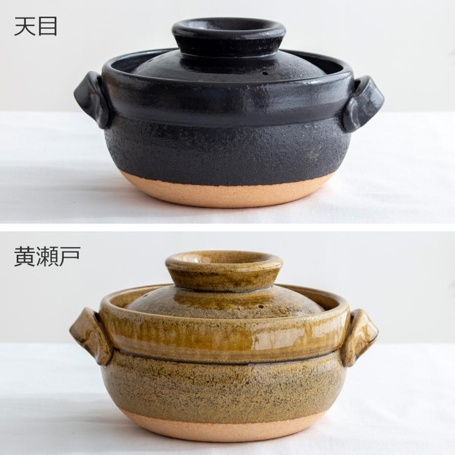 2/27-3/1はP10倍／ ごはん鍋 3合 小 土鍋 カネフサ製陶 信楽焼 炊飯