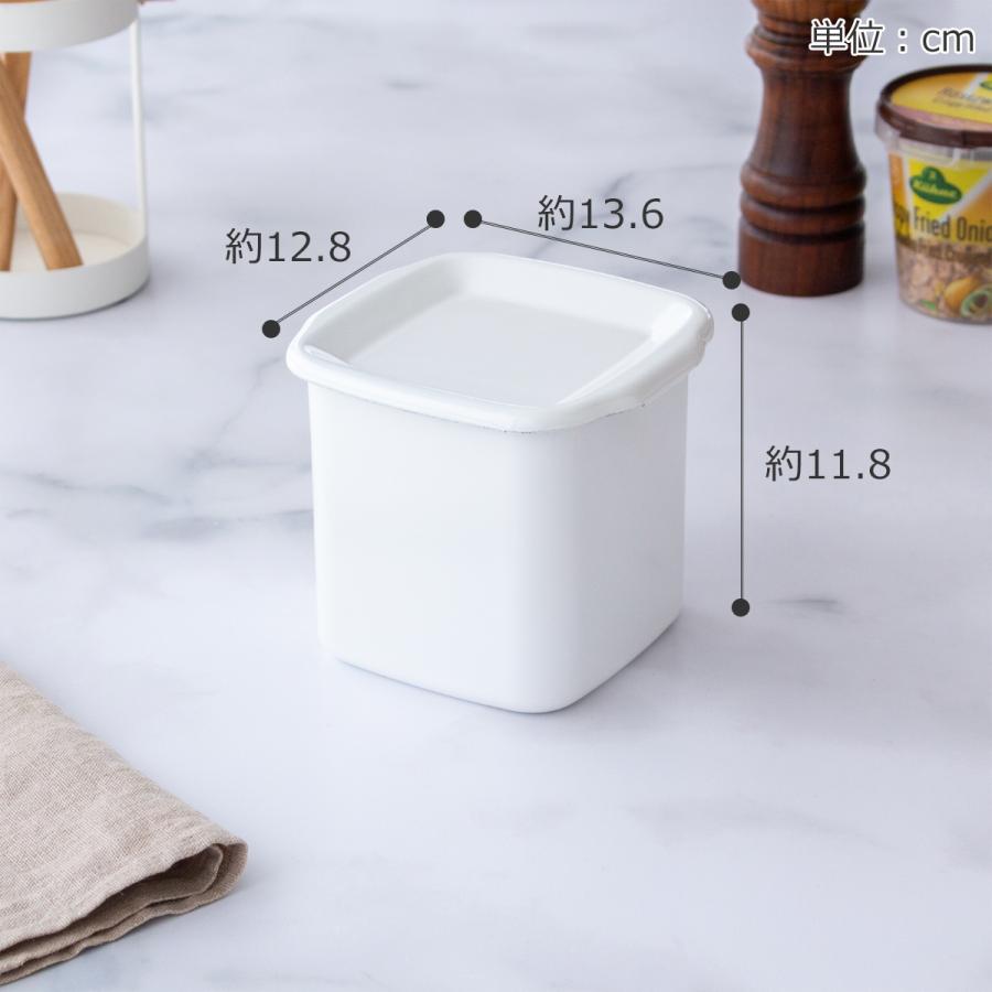 White Series ＼2/27-3/1はP10倍／ 野田琺瑯 スクウェア L サイズ 琺瑯