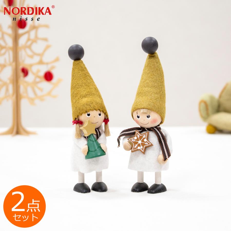 ノルディカニッセ 2点 セット ツリーを持った女の子 ＋ ジンジャー