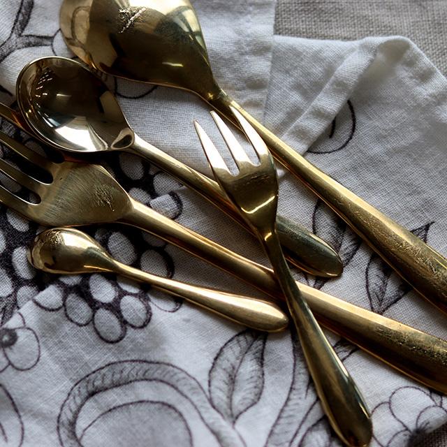 Horn Please MADE ブラス ティースプーン 305534(カトラリー おしゃれ