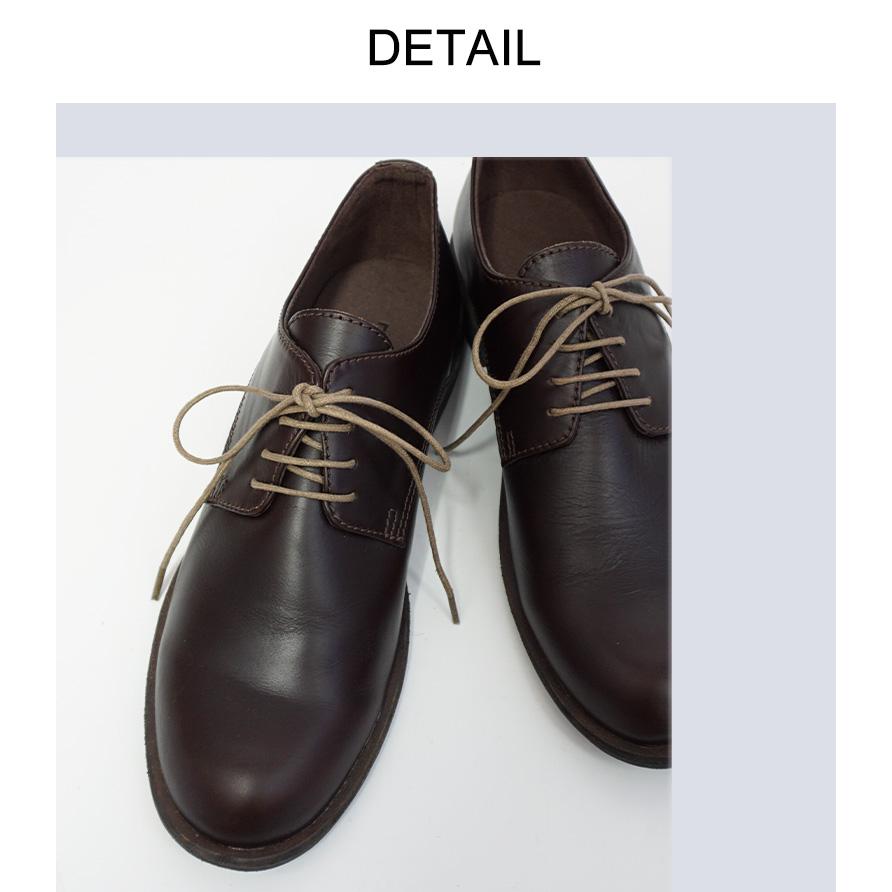 NU+ 春の新色ベージュ レースアップ シューズ マニッシュシューズ