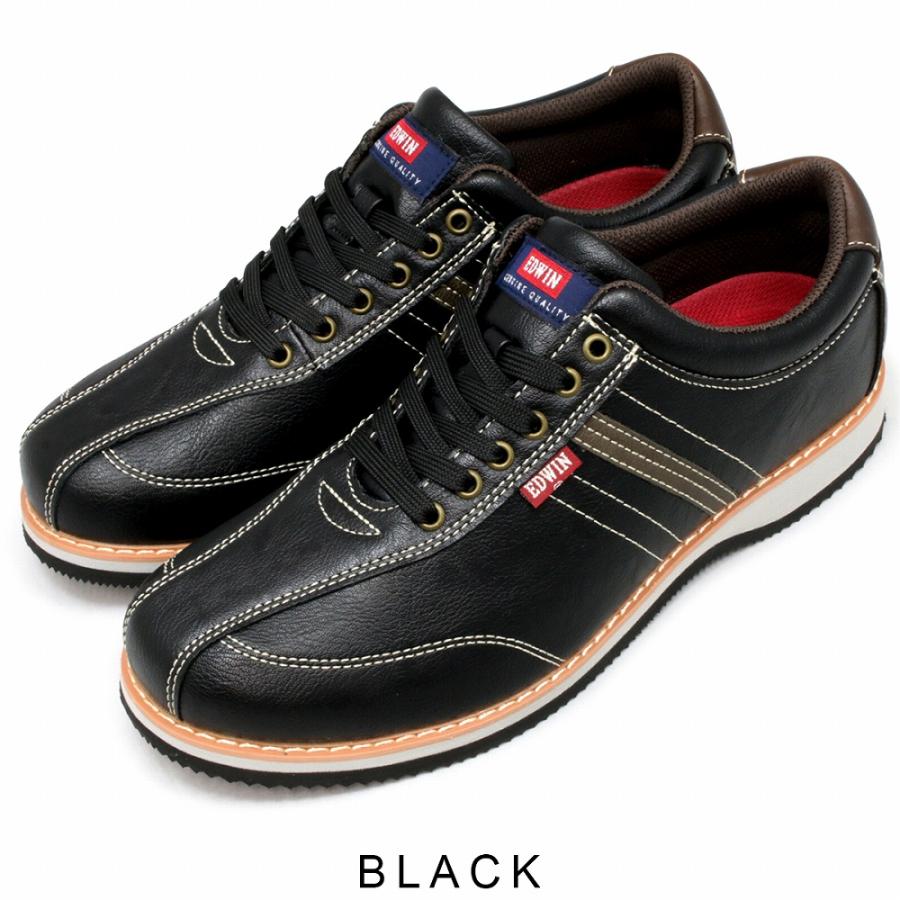 EDWIN（エドウィン） 靴 メンズ シューズ カジュアルシューズ PUレザー