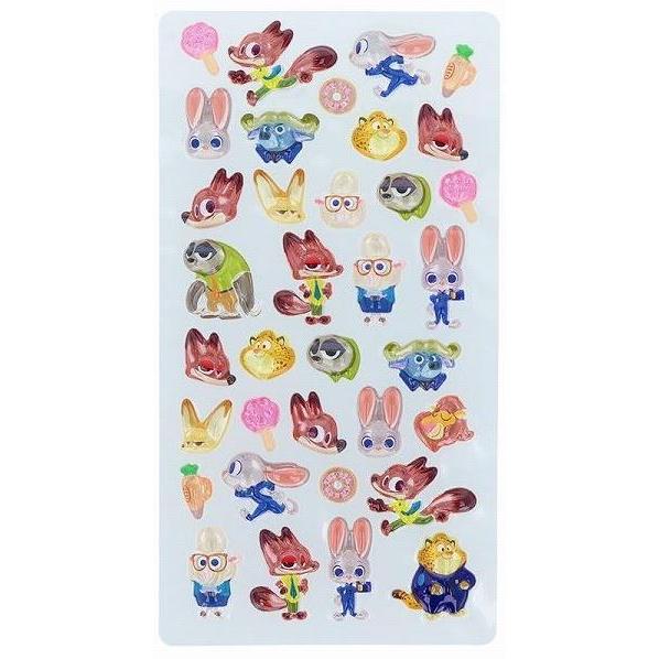 サンスター文具 ディズニーキャラクター シール 立体 ボンボンドロップ