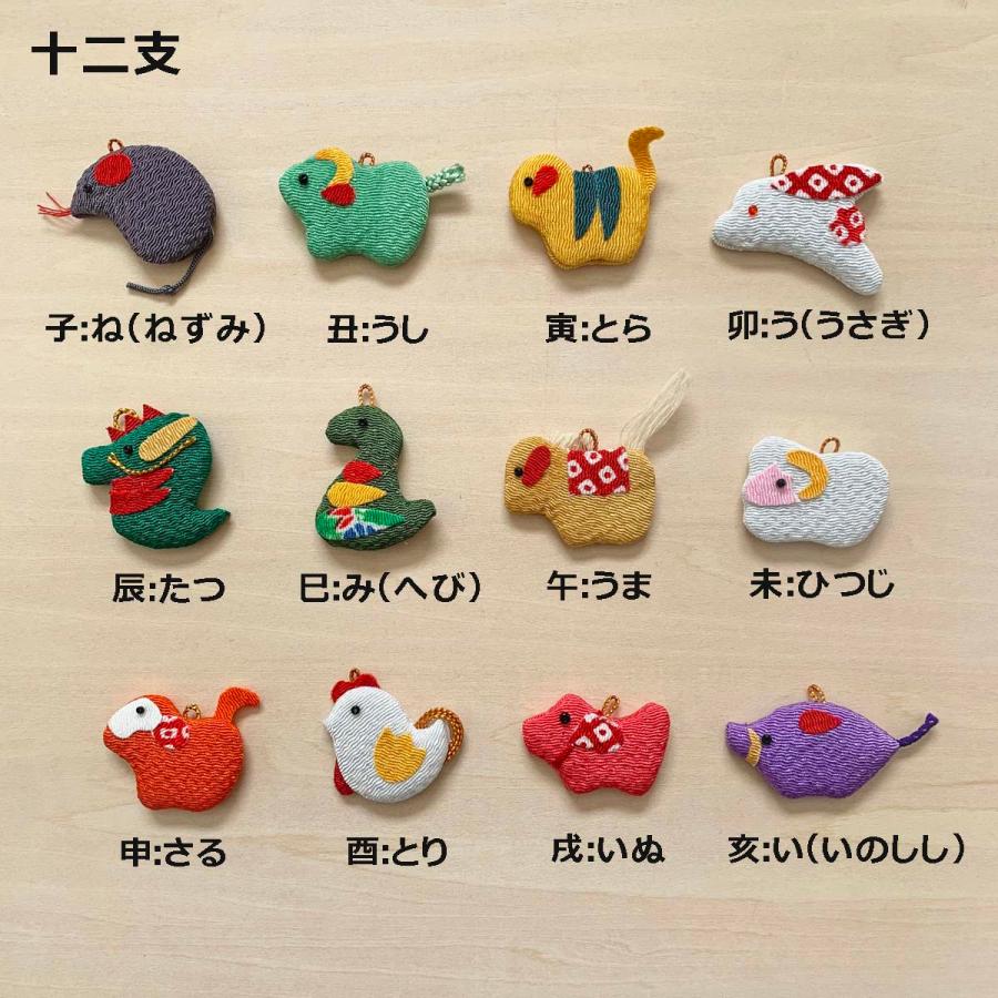 お正月飾り ちりめん細工 十二支 干支 1個 和の伝統を楽しむ 伝統工芸