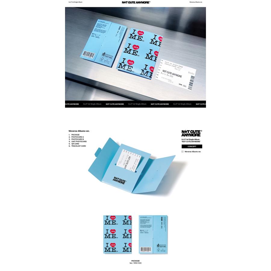 ILLIT - NOT CUTE ANYMORE (Weverse Albums ver.)/ 1st SINGLE ALBUM